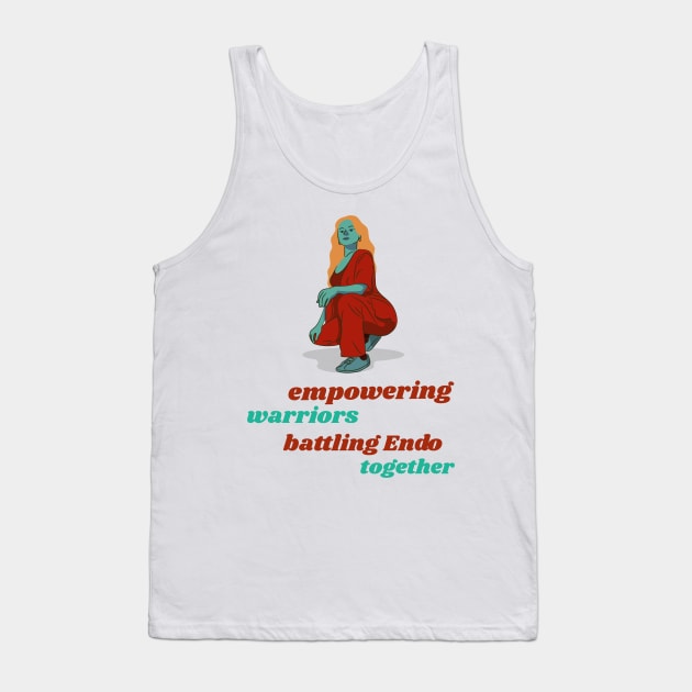 empowering warriors: battling Endo together Tank Top by Zipora